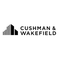 Le logo de cushman & wakefield est noir et blanc.