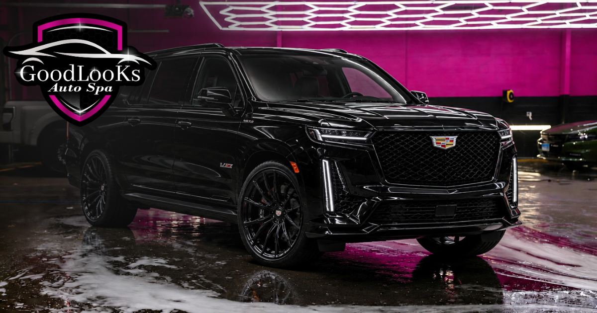 Full-size luxury SUV ready for Cadillac Escalade PPF and ceramic tint in Watertown, CT