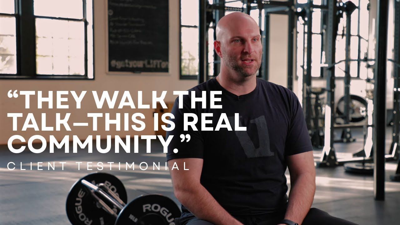 Mike sharing his LIFT Performance member story on video