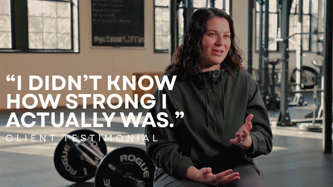 Katie sharing her LIFT Performance member story on video
