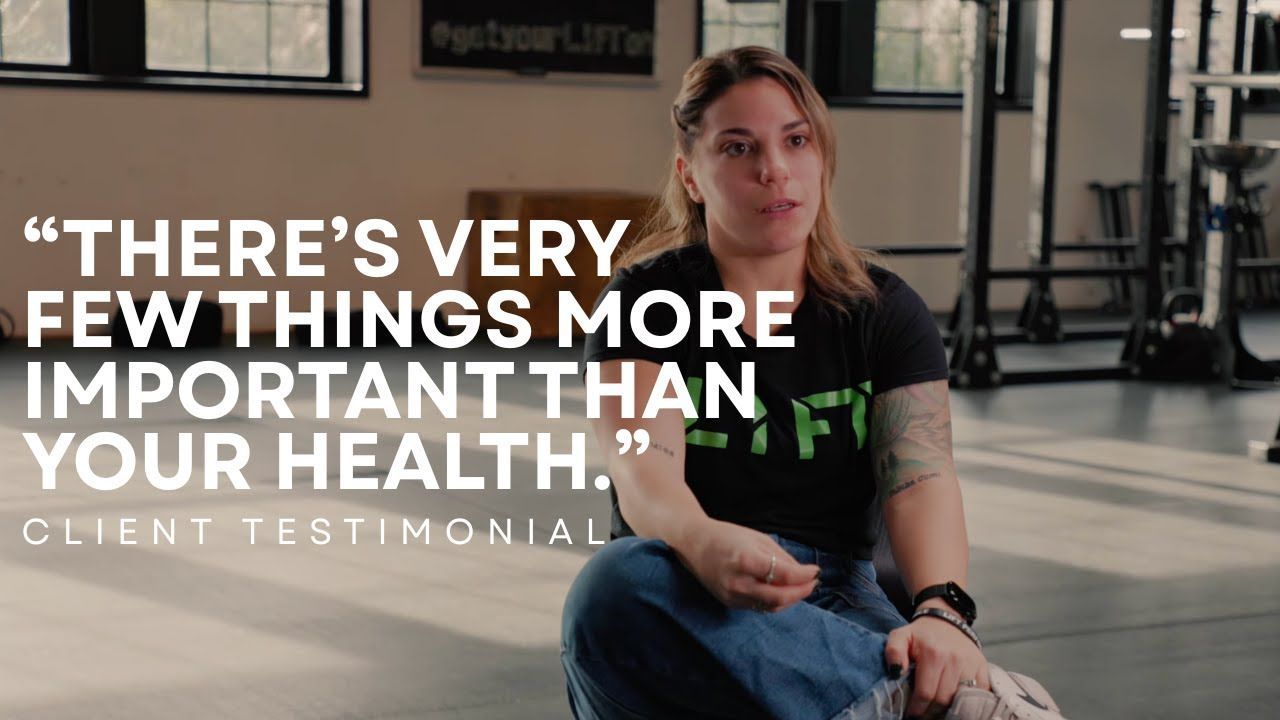 Alex sharing her LIFT Performance member story on video