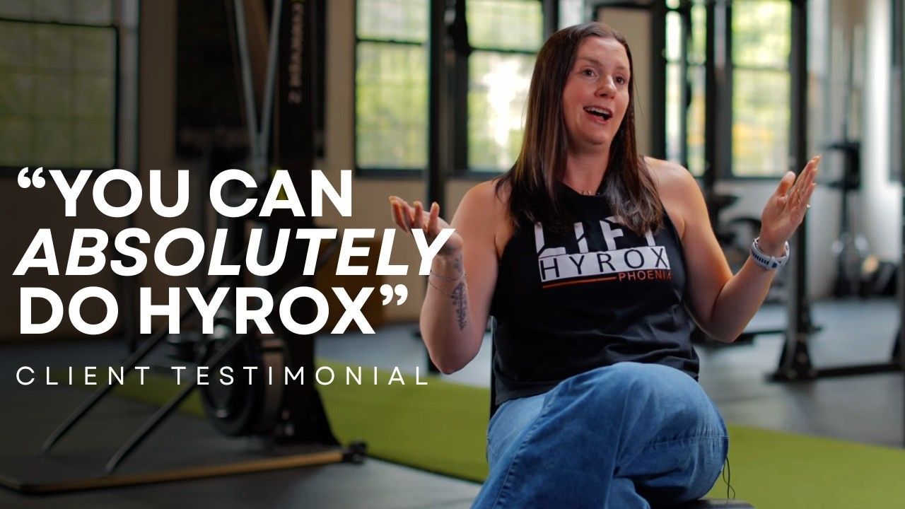 Nicole sharing her HYROX training story at LIFT Performance in Southington CT