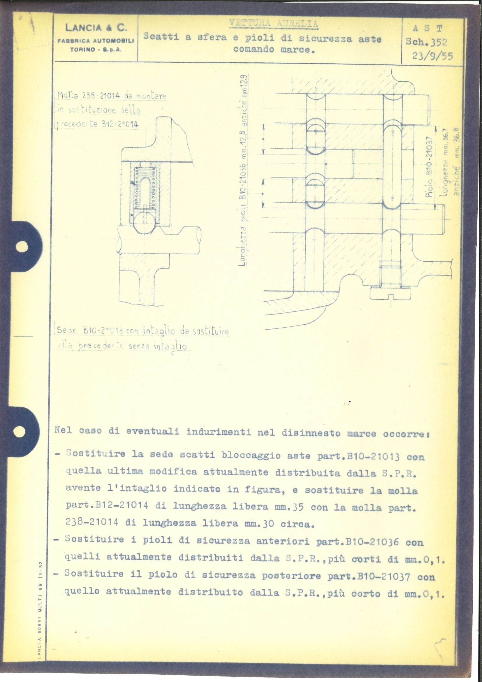 Blueprint diagram with Italian text, likely a technical drawing or schematic.