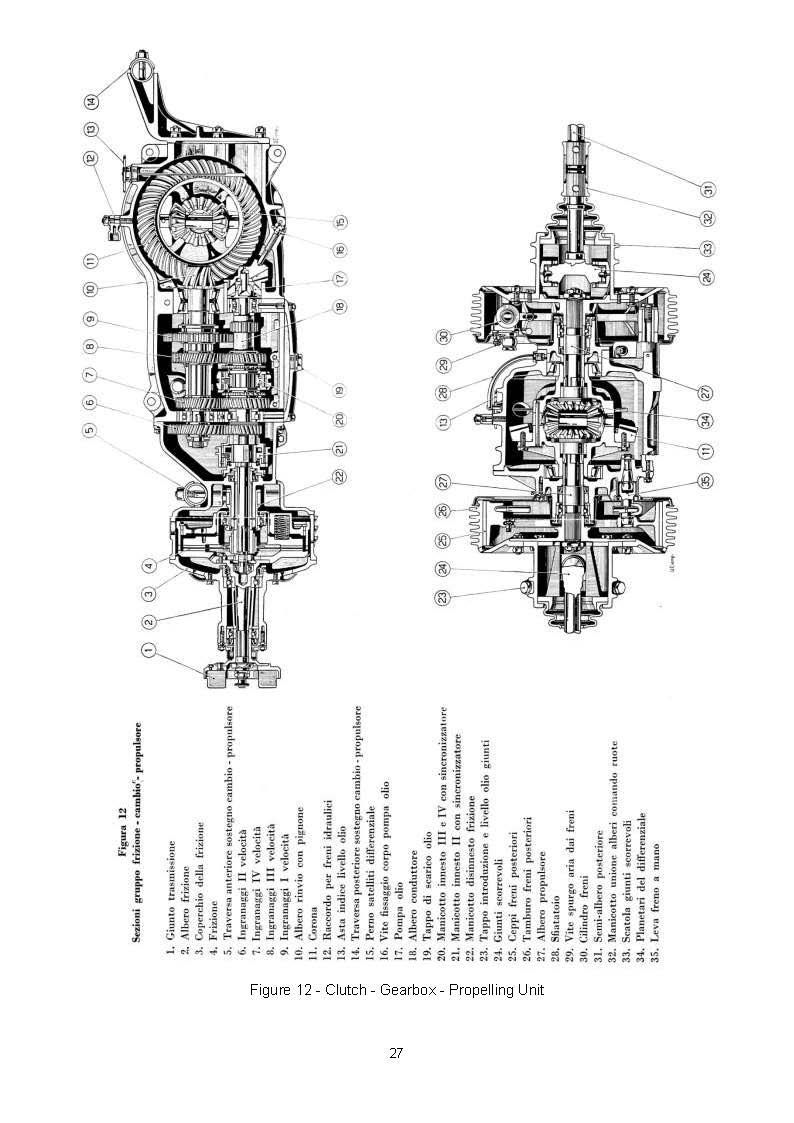 Diagram of a mechanical device, showing internal components. Text labels denote each part.