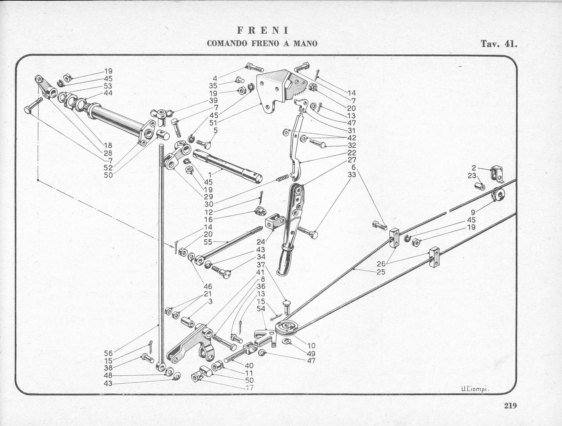 Diagram of a mechanical assembly, labeled 