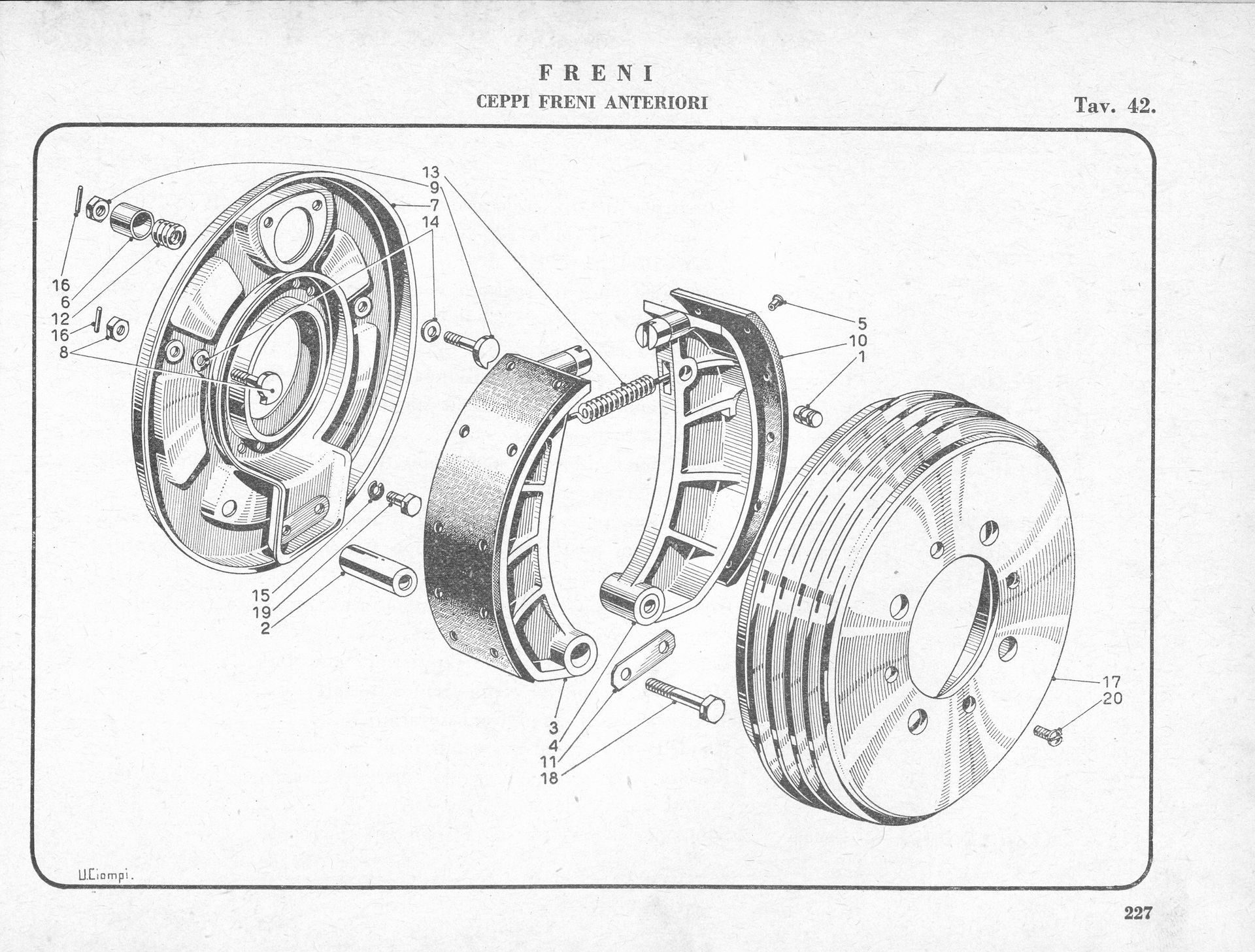 Exploded diagram of a cylindrical mechanism, possibly mechanical or aerospace, showing various internal components.