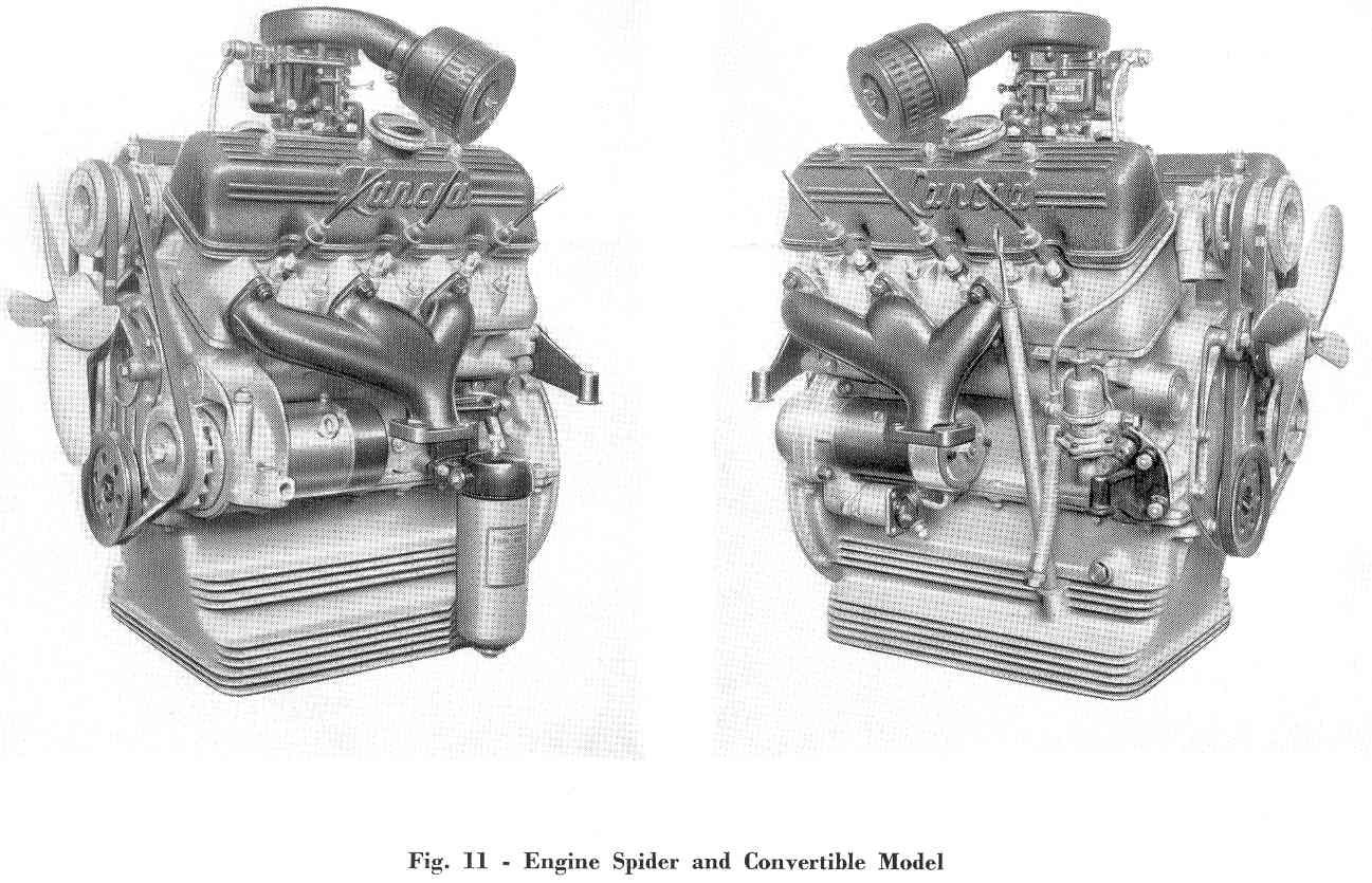 A black and white drawing of two engines on a white background.