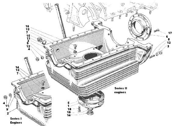 A black and white drawing of a motorcycle engine.