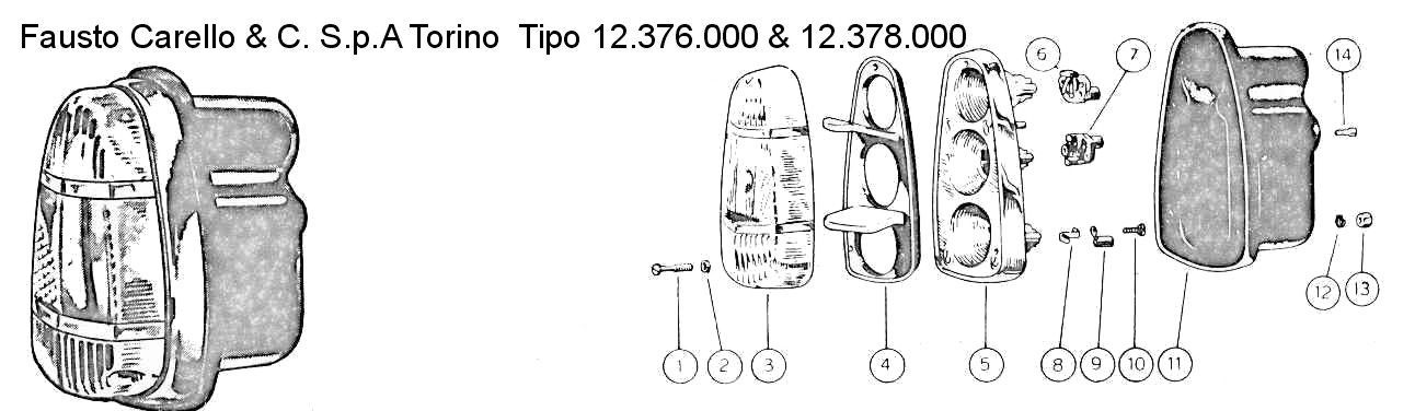 Diagram of automotive components, featuring exploded views and labelled parts.
