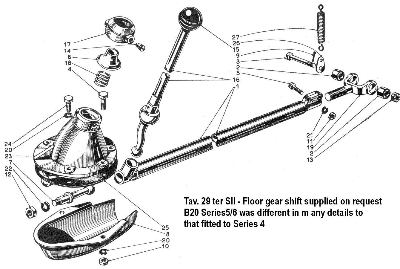 A black and white photo of a ford engine
