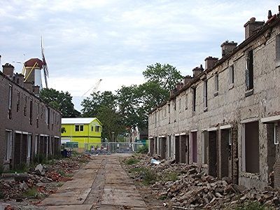 Afbeelding van wijk Molenwei, Spijkenisse (Gemeente Nissewaard) en molen Nooitgedacht