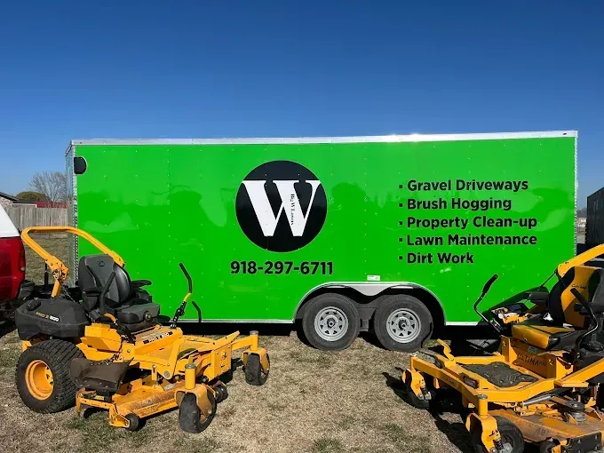 Green trailer with 