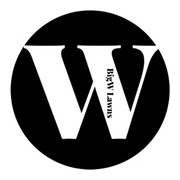 Black circle with large white 