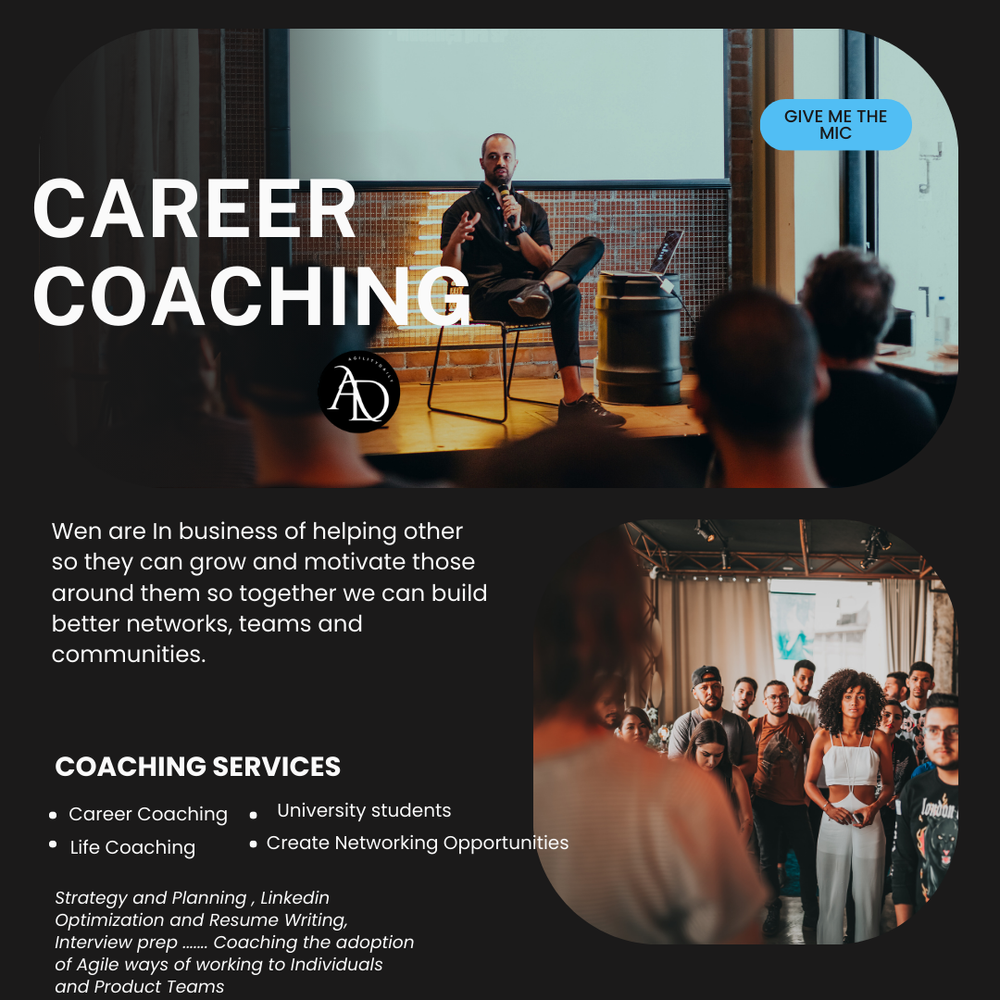 Career Coaching of professional and Students. A speaker with Audience