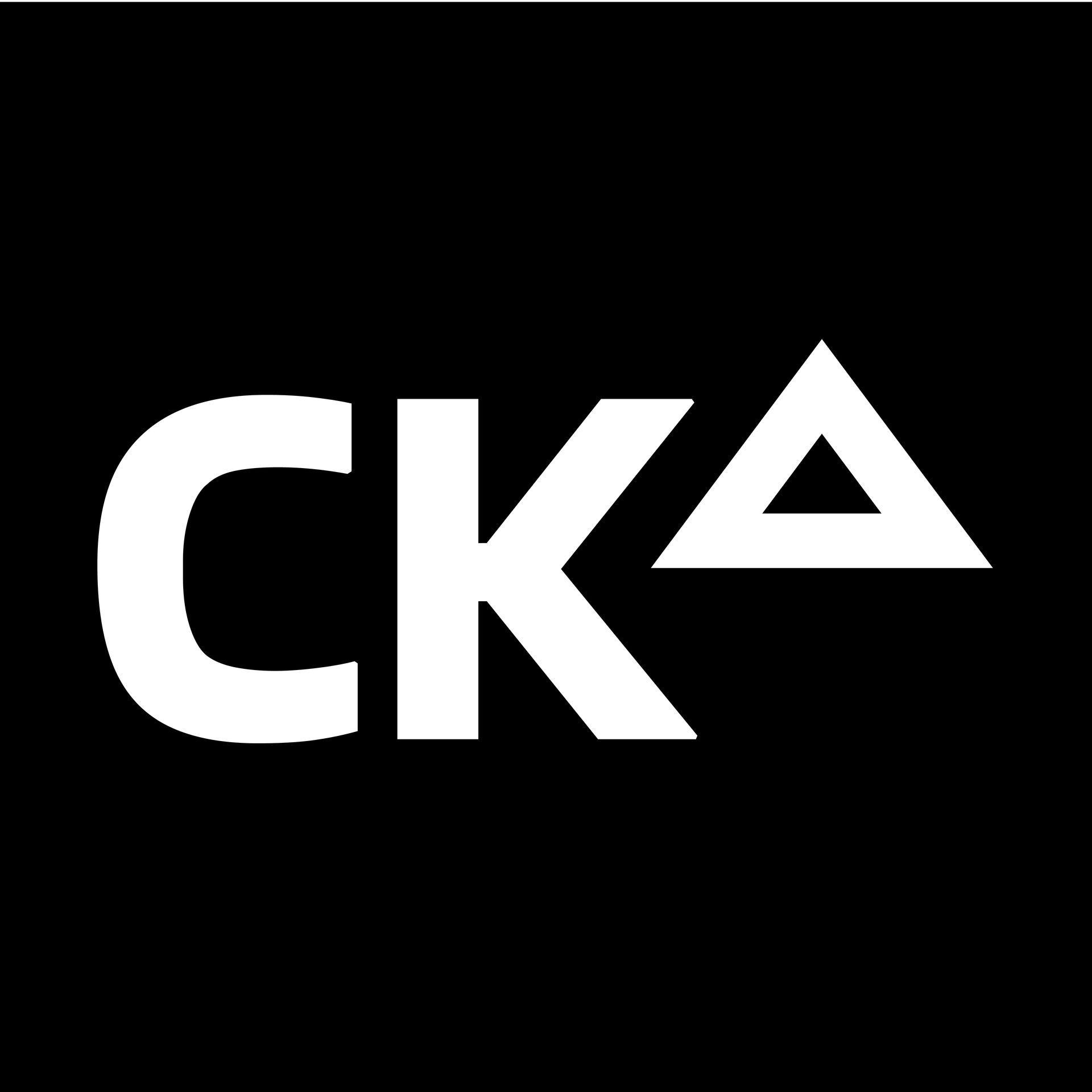White CKA logo on a black background.