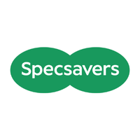 Specsavers logo in white text on two green overlapping ovals