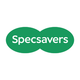 Specsavers logo in white text on two green overlapping ovals