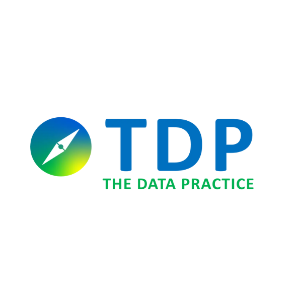 TDP logo with blue-green circular icon and the words “THE DATA PRACTICE” in blue and green