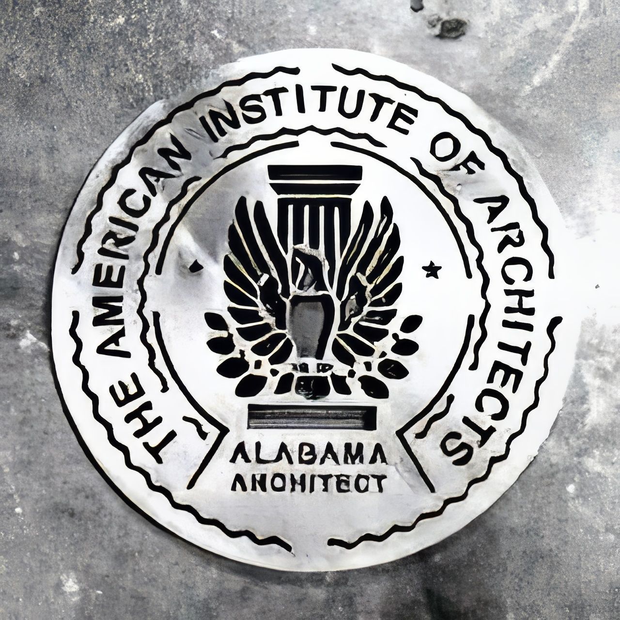 The american institute of architects alabama architect seal