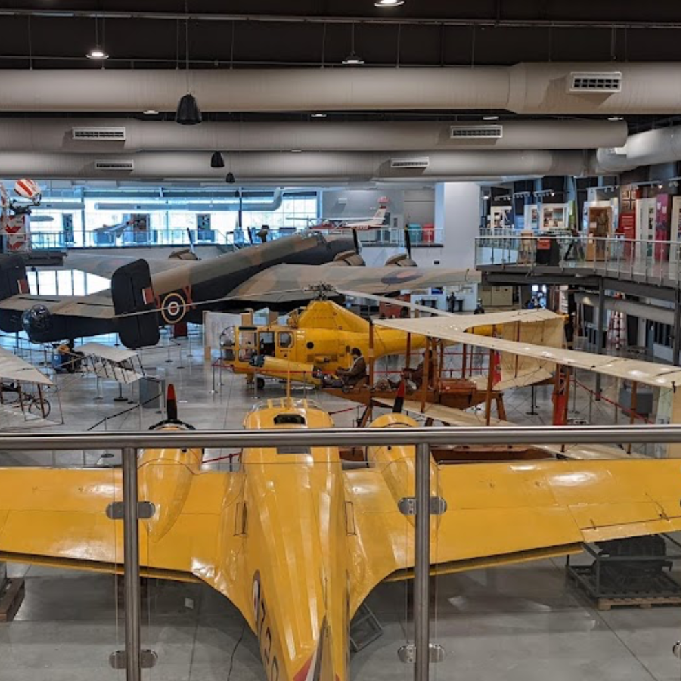 Picture of inside the Air Force museum in Trenton