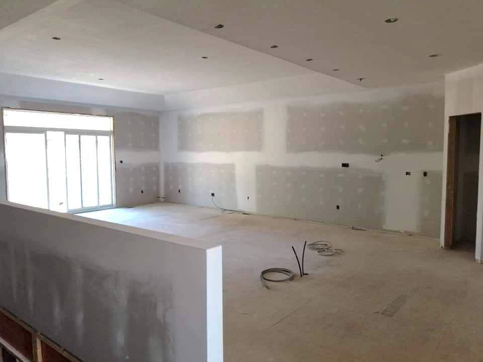 Typical custom sheetrock installation