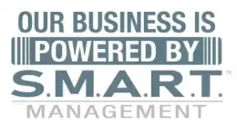 We Run on S.M.A.R.T Management – Implemented in partnership with IA Business Advisors, this business operating system aligns our vision, strategy, and execution through the S.M.A.R.T. framework: Specific, Measurable, Achievable, Relevant, and Timely. This structured approach ensures operational efficiency, accountability, and continuous improvement across our organization. Logo of We Run on S.M.A.R.T. Management.