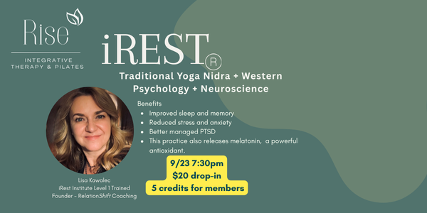 irest yoga nidra at rise integrative