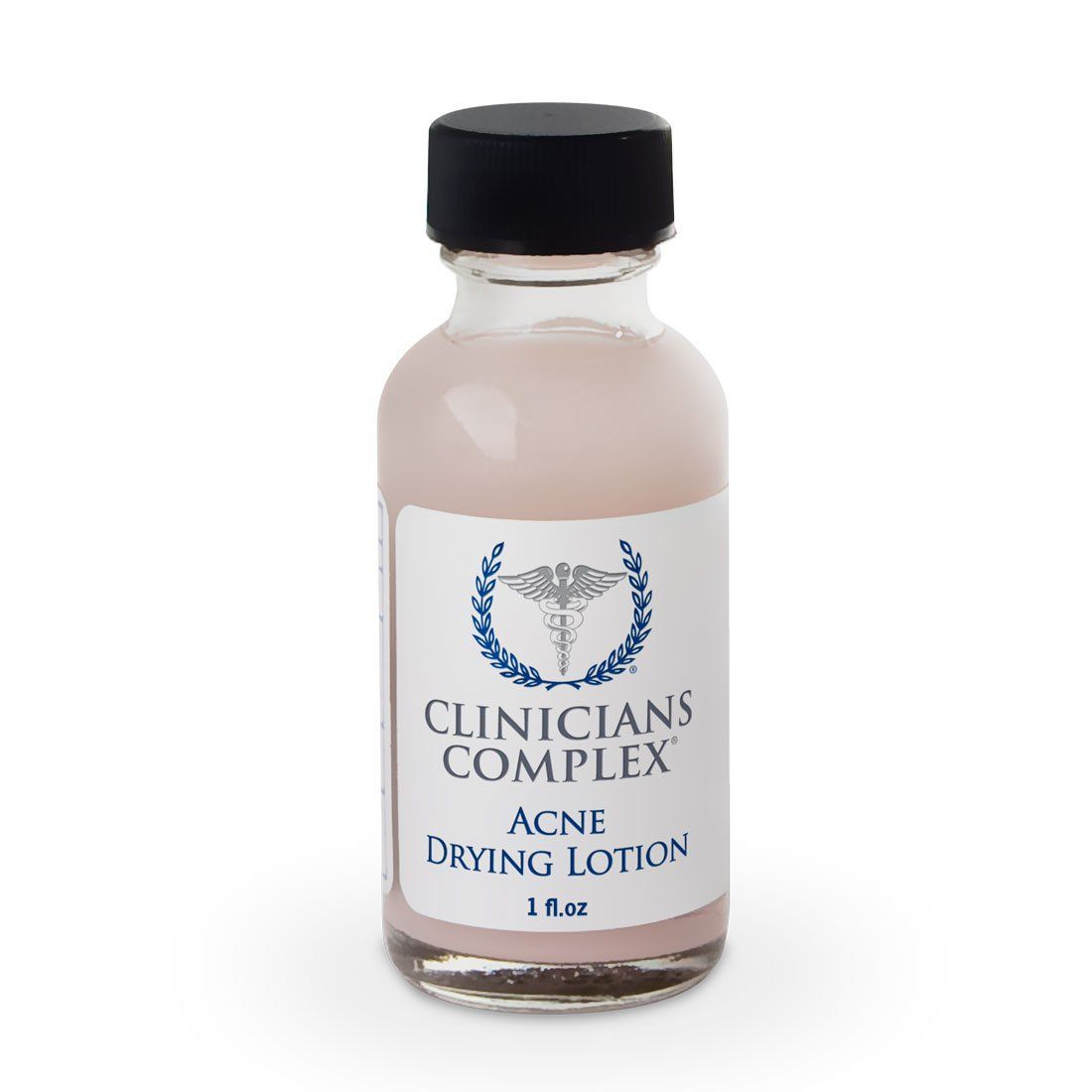 a bottle of clinicians complex acne drying lotion