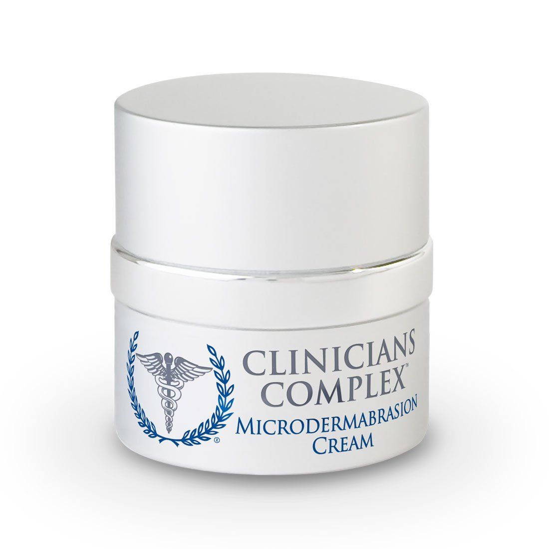 a white jar of clinicians complex microdermabrasion cream