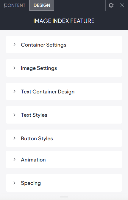 The DESIGN tab options of the Click to Call widget showing further button style options.
