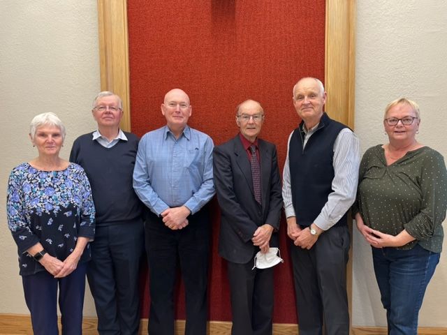 Photo of smiling members of the 2023 Lansing United Church Council