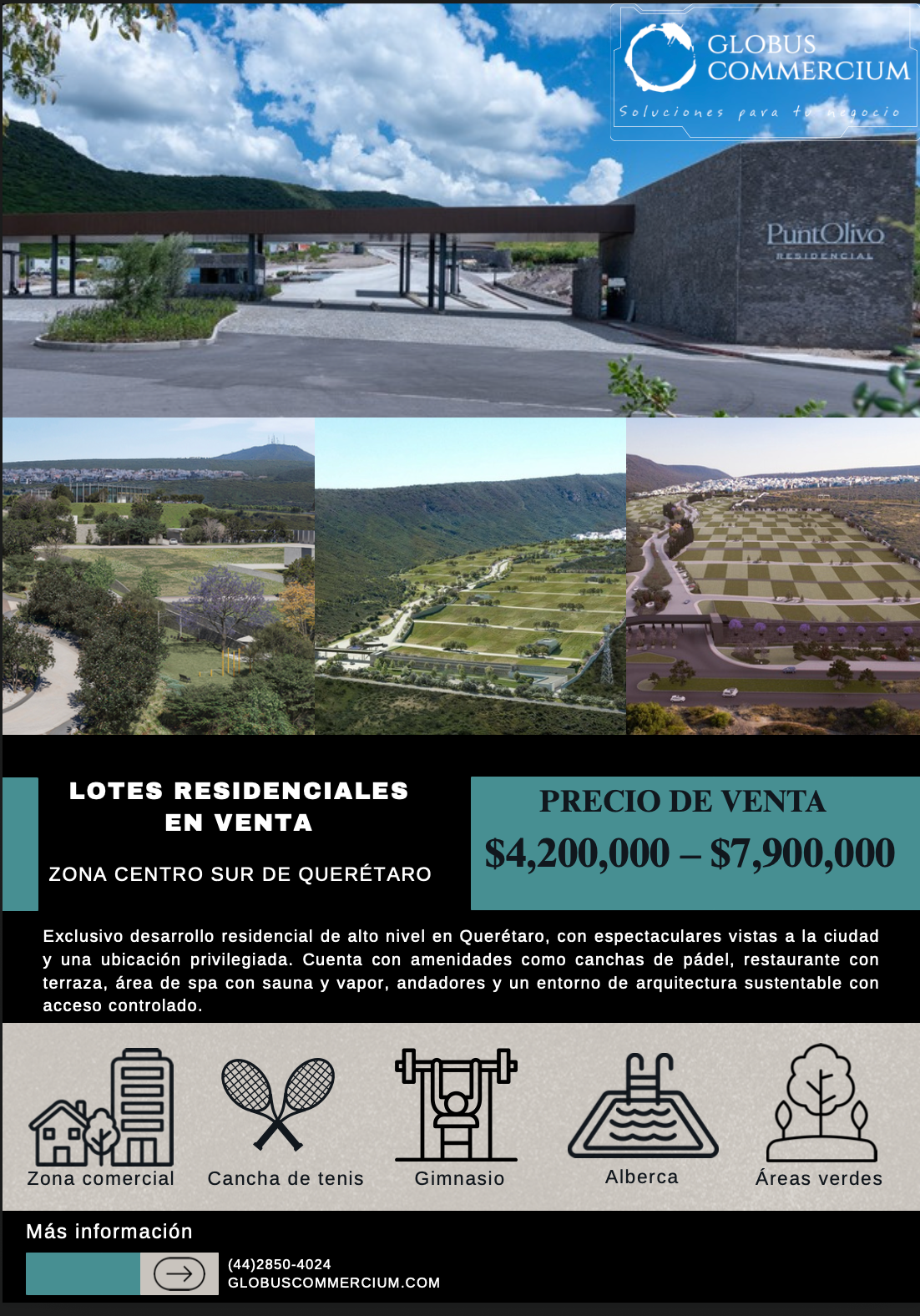 LOTE RESIDENCIAL OLIVO QUERETARO