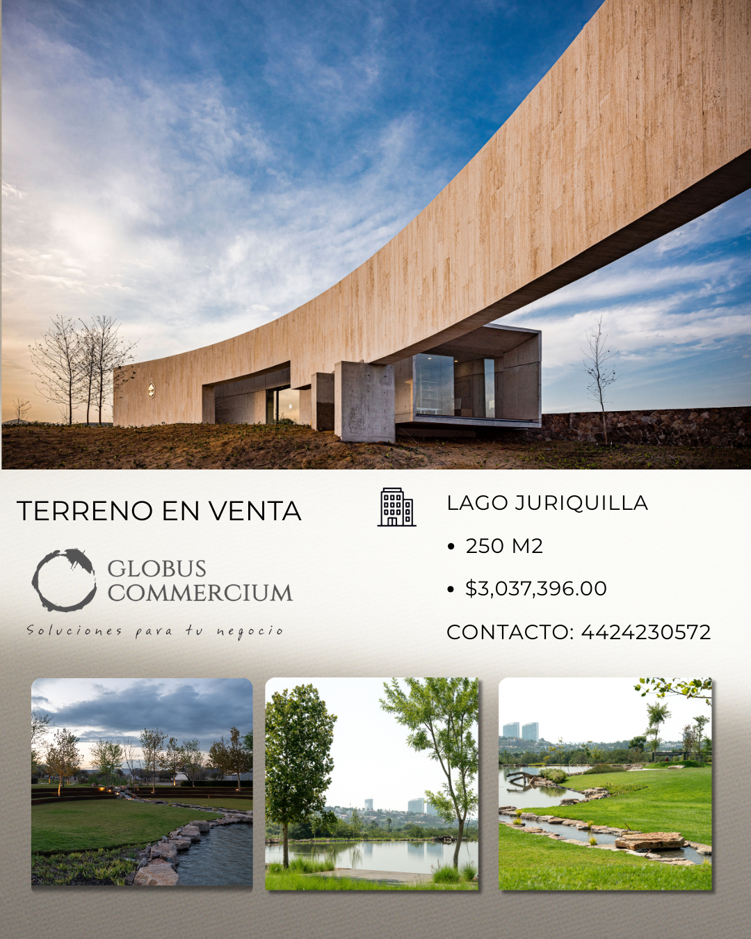 TERRENO EN VENTA LAGO DE JURIQUILLA 250 MT2