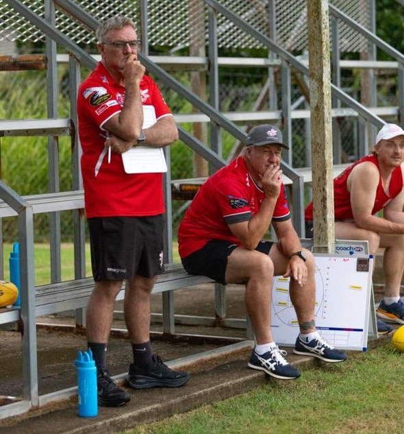 Yeppoon Swans Senior Club Coaches watching the game