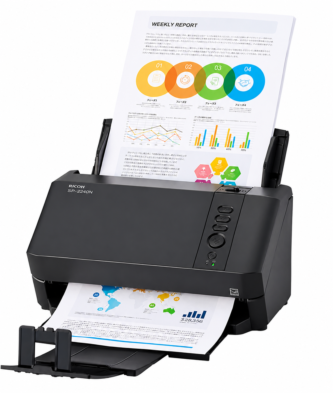 Calitate și preț accesibil
PFU a lansat scanerele de documente Ricoh SP 2240N și SP 2230N, concepute
pentru a oferi rezultate de înaltă calitate care eficientizează fluxurile de lucru zilnice, dar la un preț
accesibil pentru companii de toate dimensiunile.