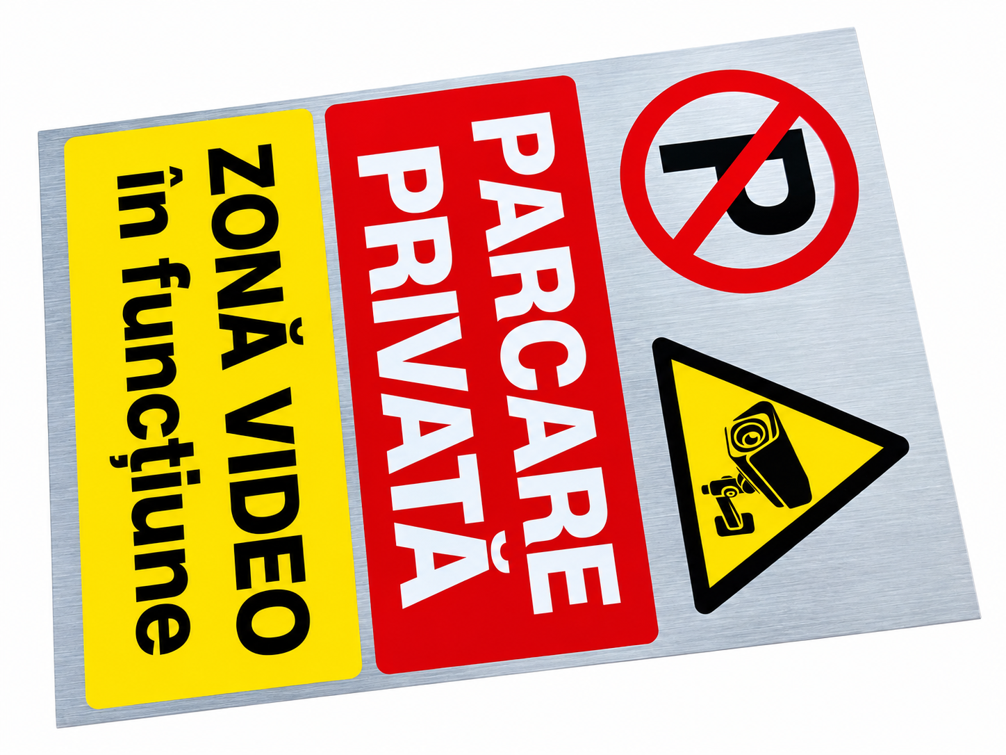 Indicator de parcare privată format A3 Stancu Print, printat pe hârtie foto mată de 255g cu protecție