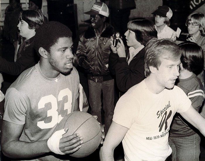 Rick at school playing sports