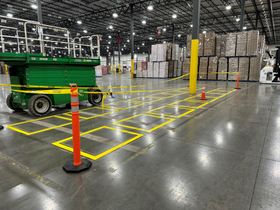 Delivery Truck Full of Wire Decks — Warehouse Equipment Services in Grand Prairie, TX Delivery Truck Full of Wire Decks — Warehouse Equipment Services in Grand Prairie, TX