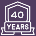 40+ YEARS 
EXPERIENCE