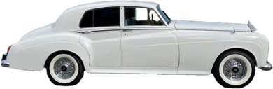 A black lincoln continental is shown on a purple background.