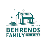 Behrends Family Homestead logo with barn illustration and “Est. 1914” text in green