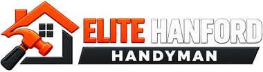 Elite Hanford Handyman white font logo ca