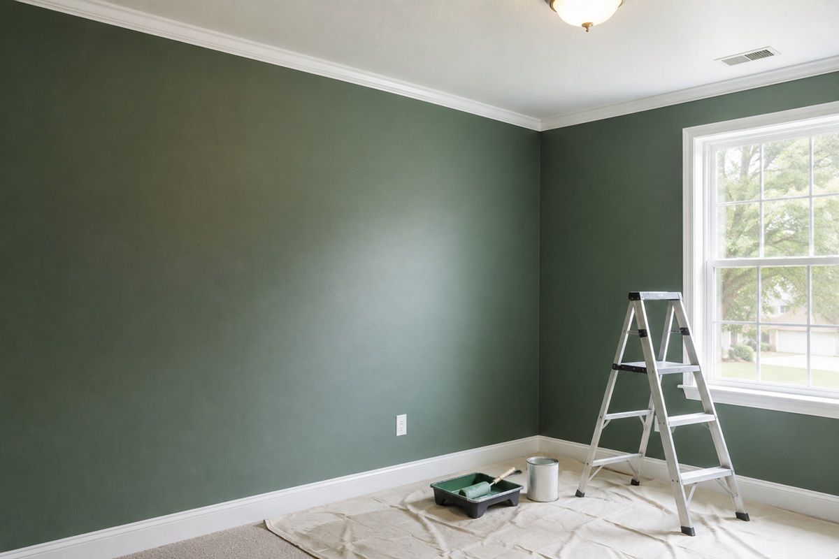 Custom color painting project completed at a Hanford, CA home