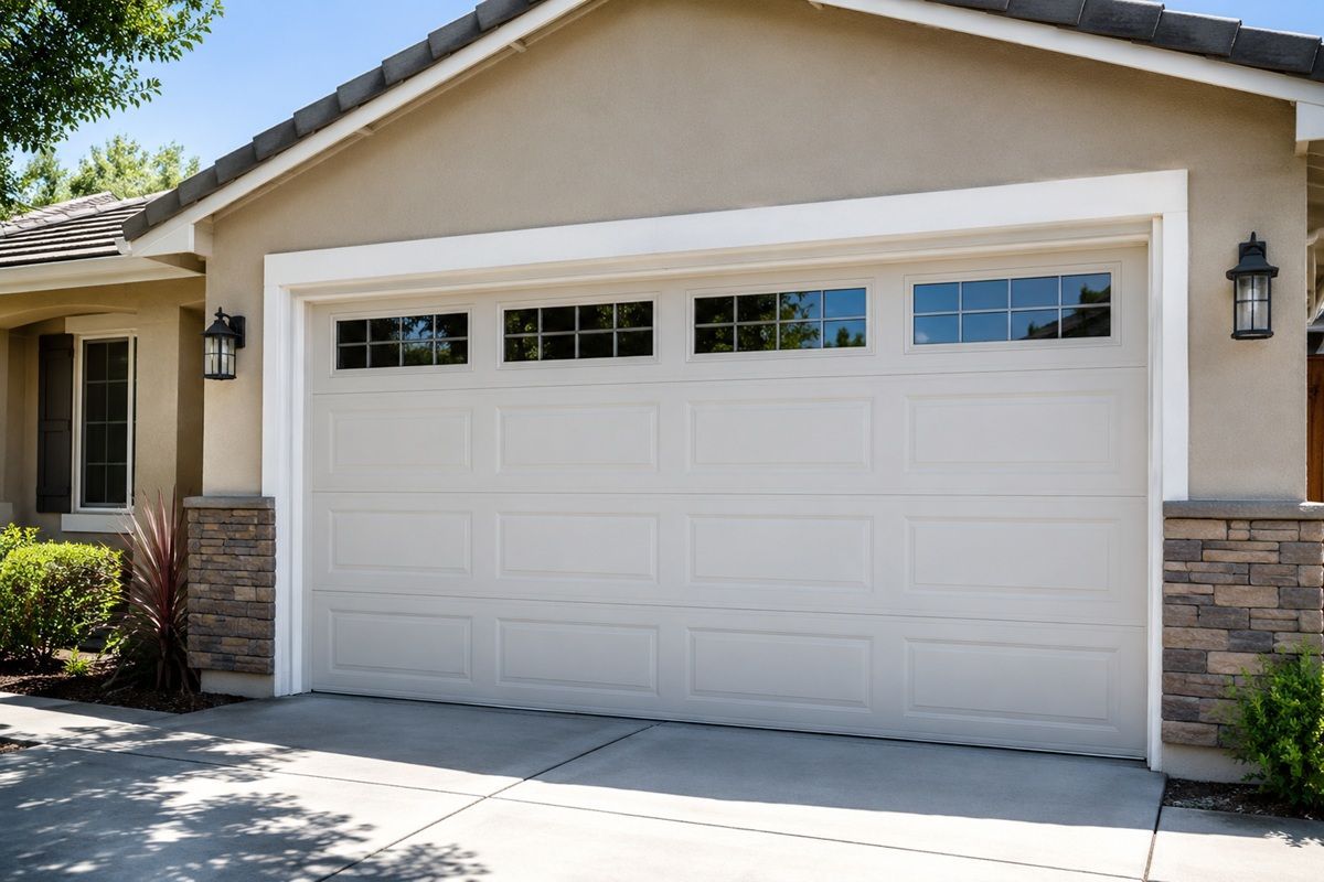 Residential garage door repair project completed in Hanford, CA