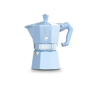 Bialetti Exclusive Light Blue 3 Cup - Moka Pot