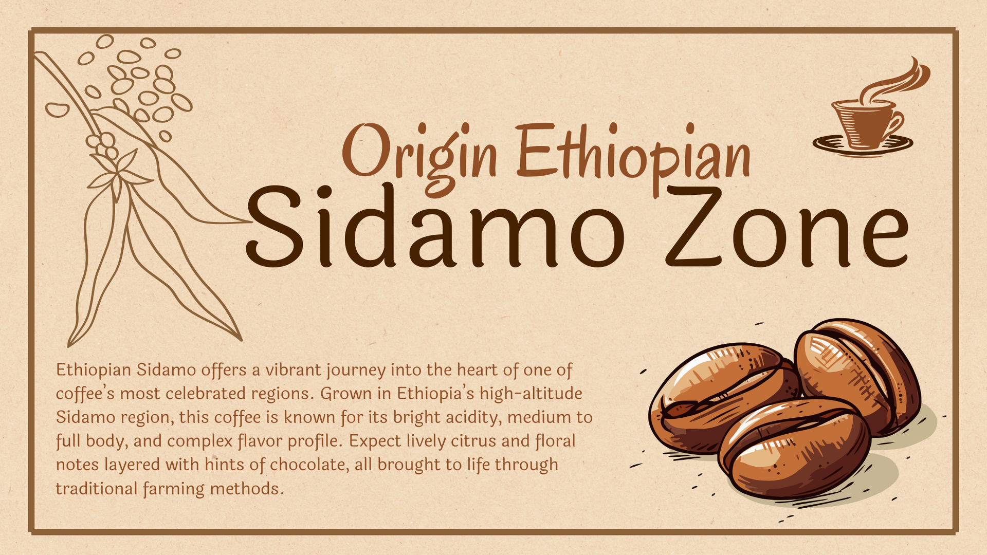 Obata Origin Country Ethiopia - Sidamo Zone