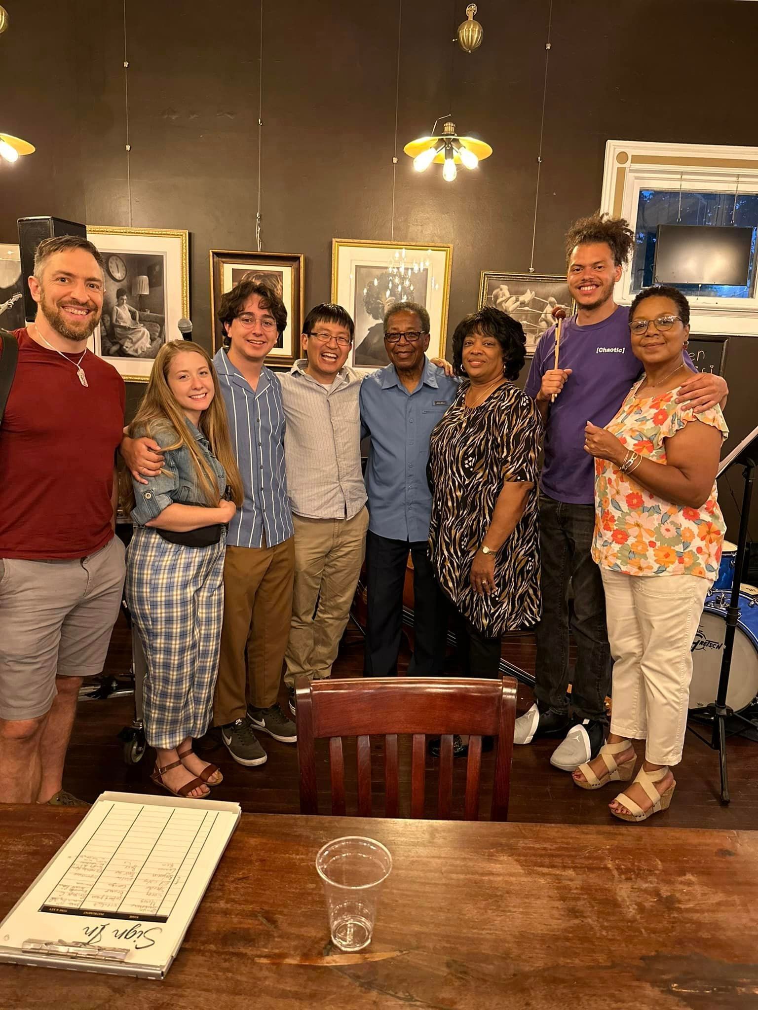 1st Thursday jazz jam, Kelli Campbell, Josh Strange, Keigo Hirakawa, Eddie Brookshire, Noah Ramirez, Jenna Ramirez, Brenda Brookshire