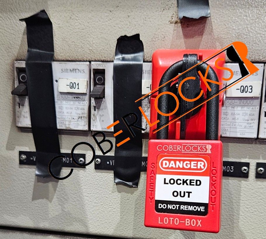 Lockout tagout, LOTO, lucchetti e ganasce di sicurezza