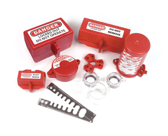Lockout tagout, LOTO, lucchetti e ganasce di sicurezza