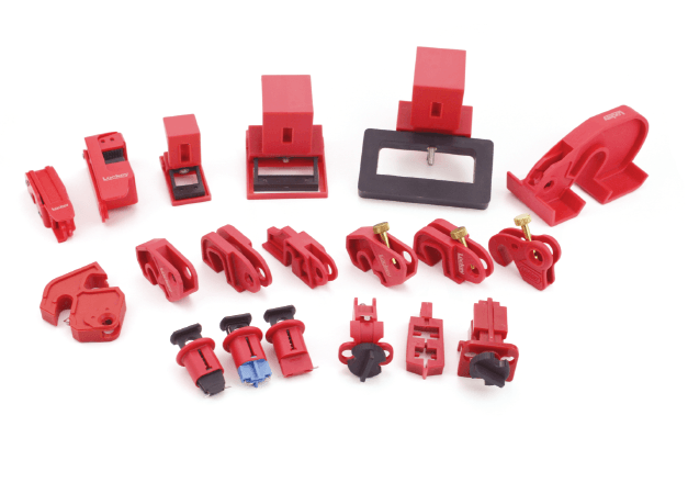 Lockout tagout, LOTO, lucchetti e ganasce di sicurezza